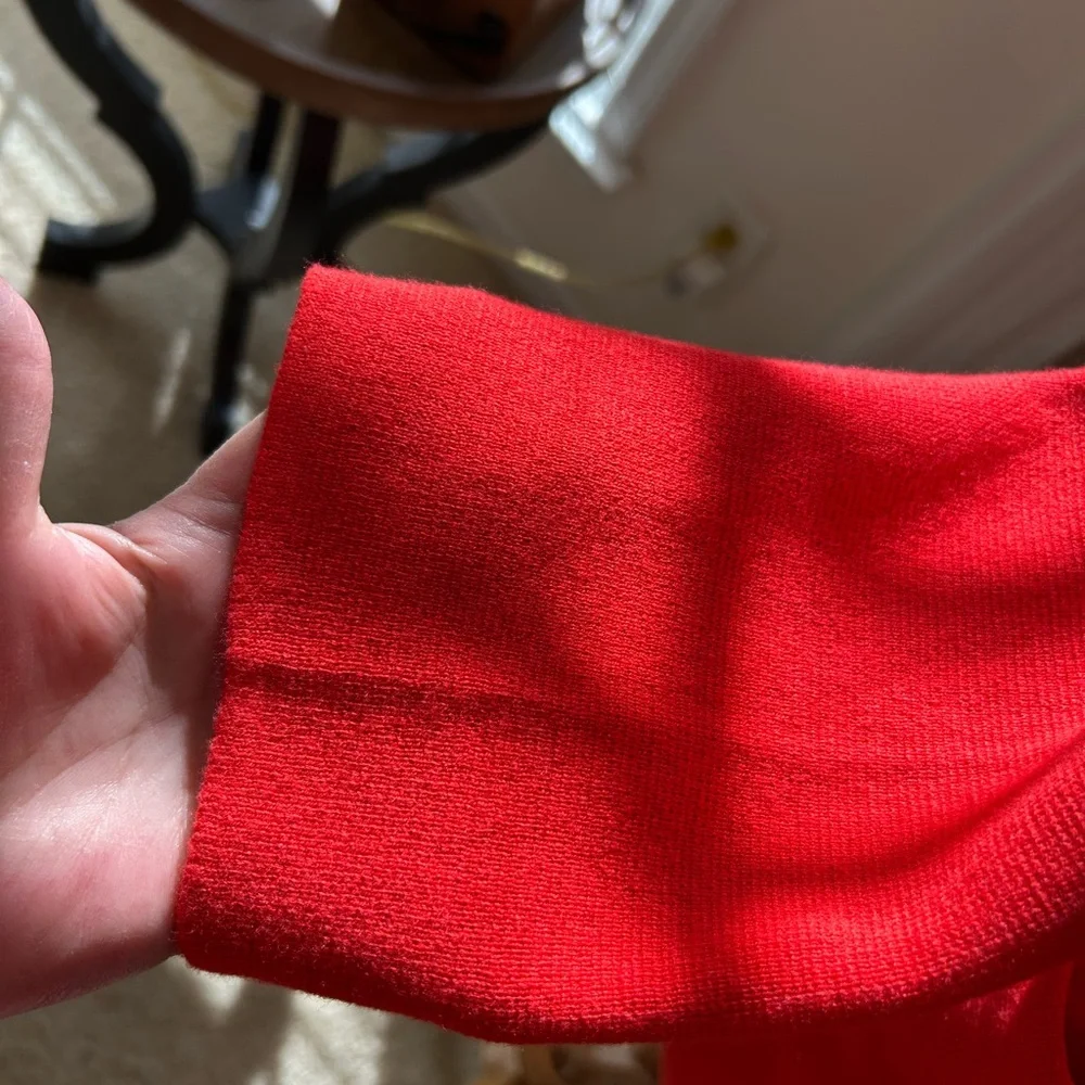 J. Crew 365 Vibrant Red Cardigan Sweater